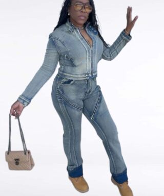 Two Piece Jean Set