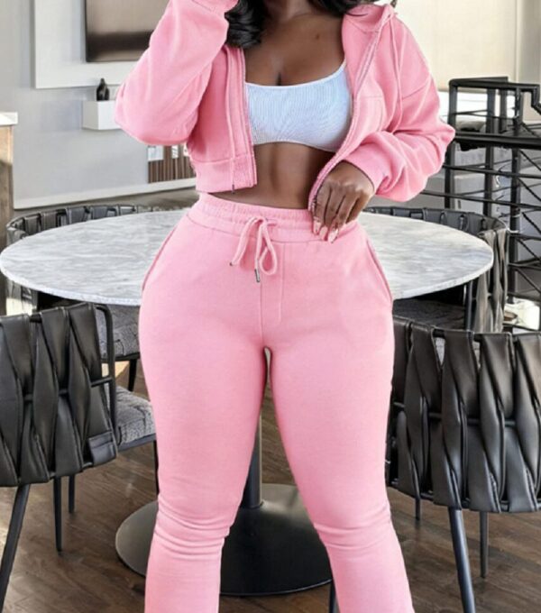 Two Piece Pink Athletic Set