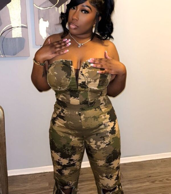 Camouflage Jumpsuit Set