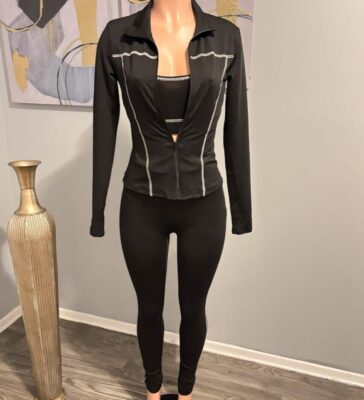 2 Piece Black Matching Set