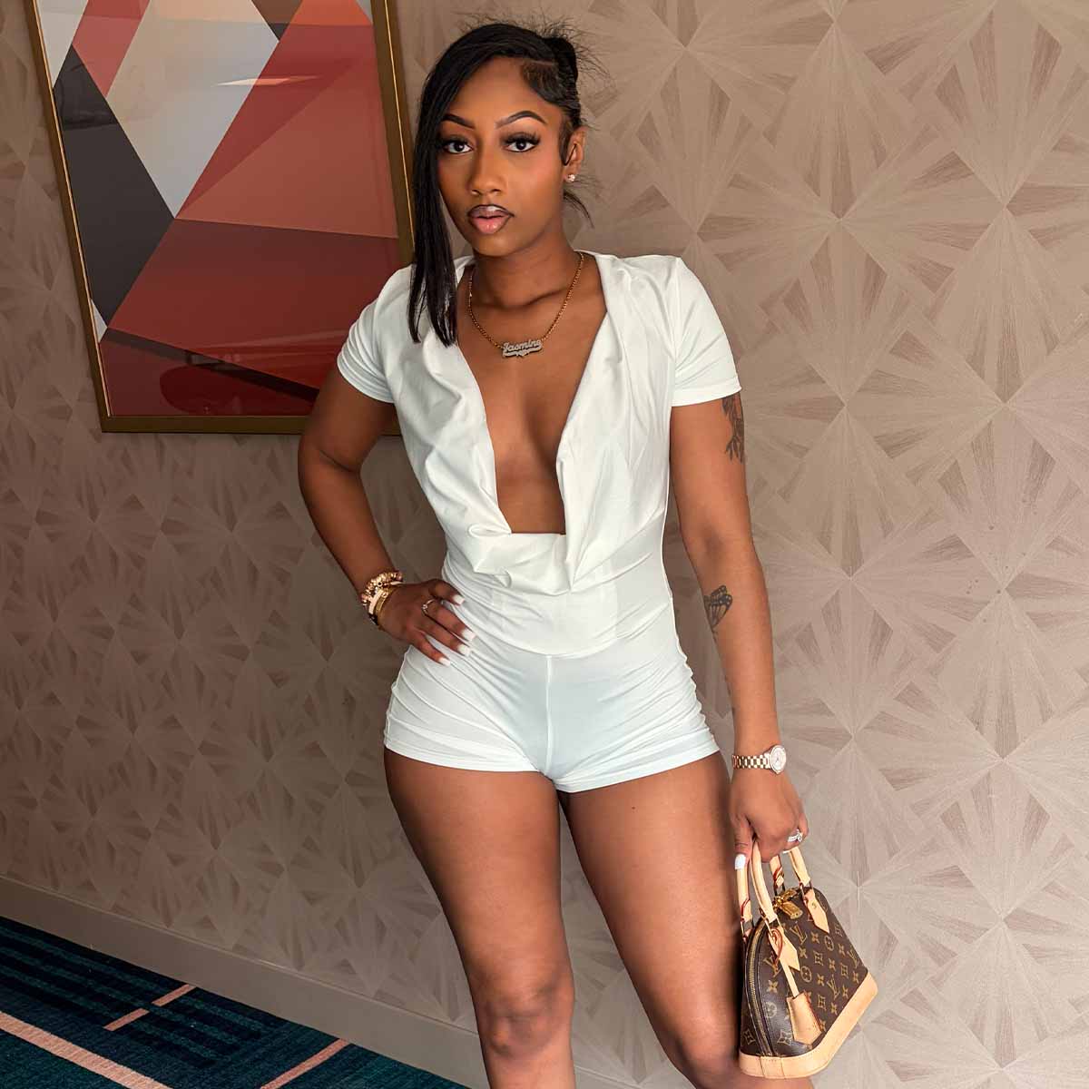 U Can't Compete Romper